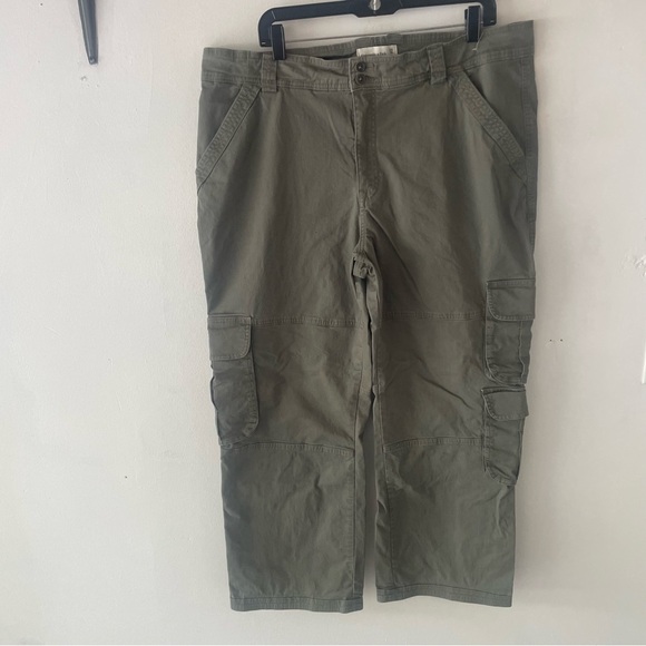 Abercrombie & Fitch Green Relaxed Carpenter Cargo Pants 37248 - Picture 3 of 13